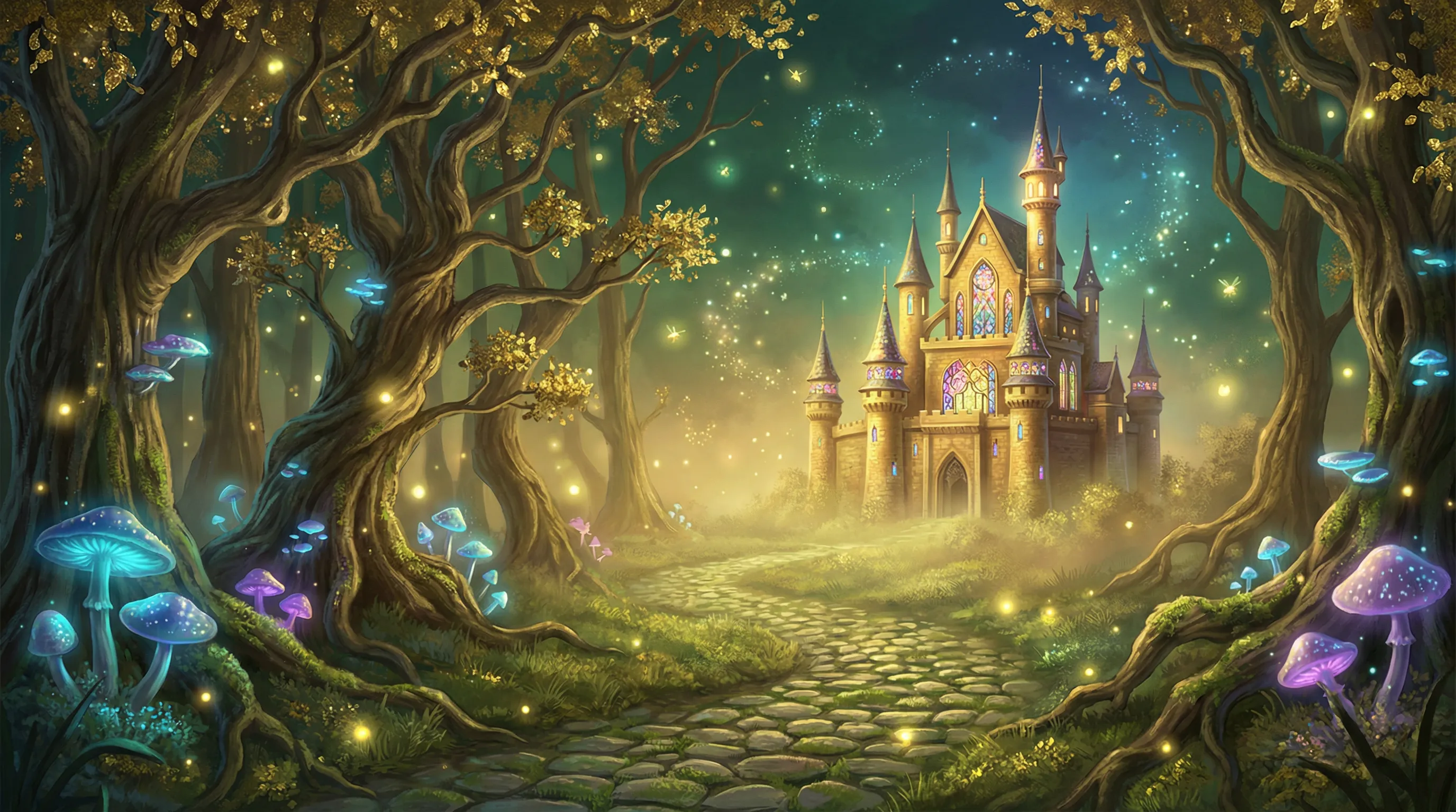 Floresta encantada do cassino Superbet Entrar com castelo dourado